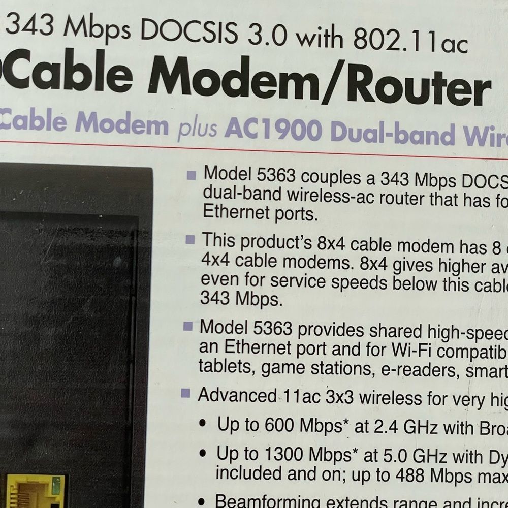 Zoom Black Dual-Band Modem Router - Picture 3 of 5